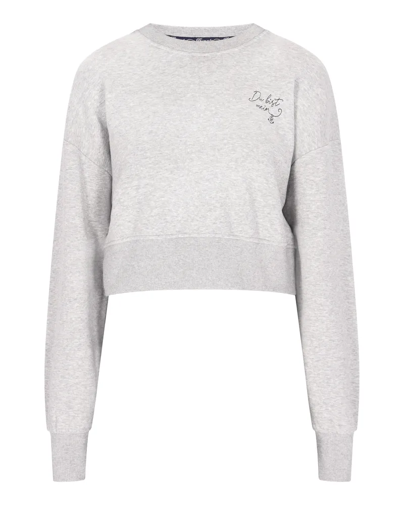 DreiMaster Sweatshirt Damen Grau Melange Grau