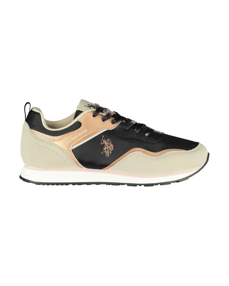 U.S. Polo Assn.  Lässige Sneaker Roségold-Schwarz Schwarz