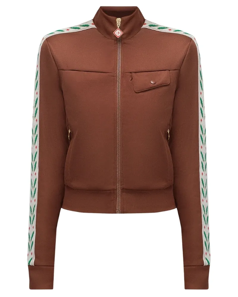 Casablanca Paris Laurel Track Top Braune Jacken Braun