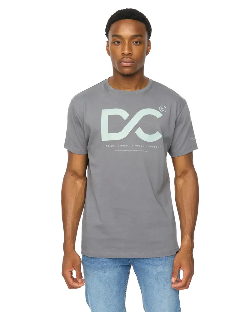 Duck and Cover Polymoore" T-Shirt für Herren, Schwer (Benzin Blau