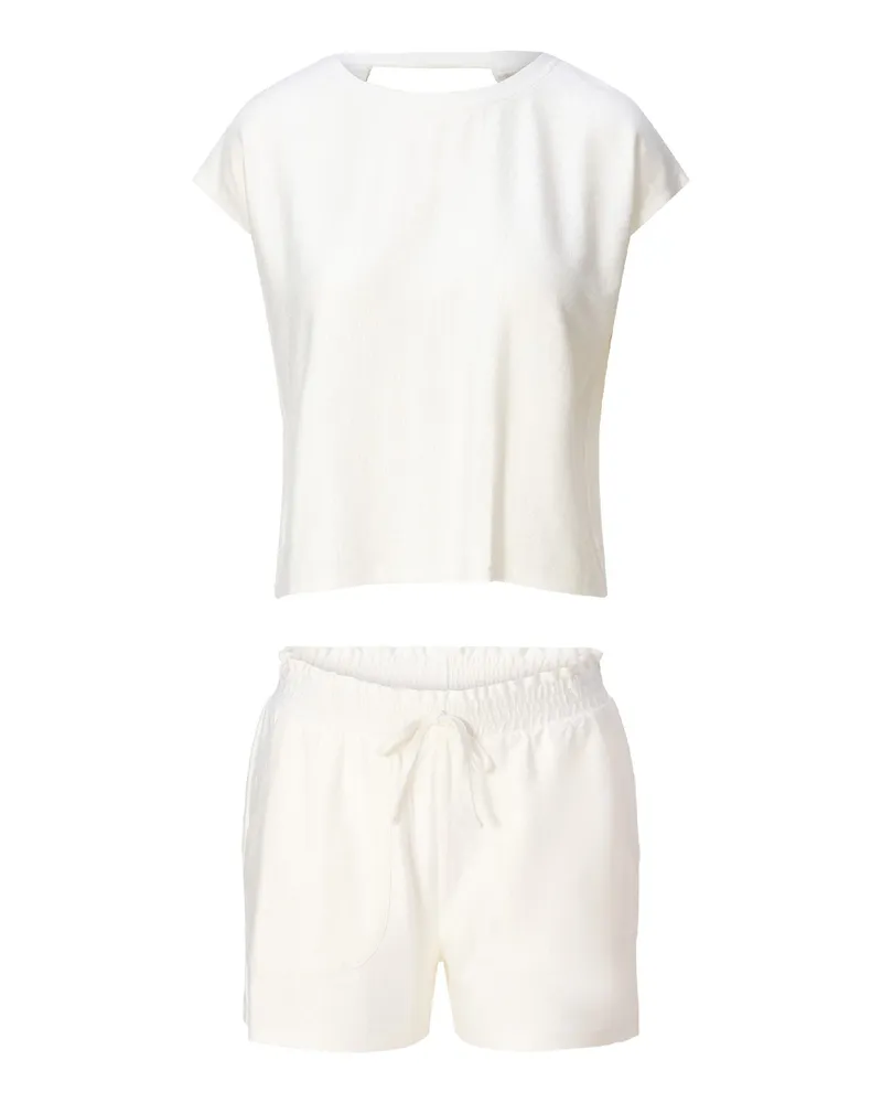 LingaDore Top & shorts Wollweiß