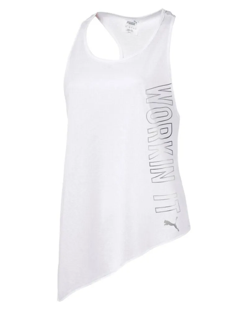 Puma ACE Slogan Damen-Weste in Weiß Weiß