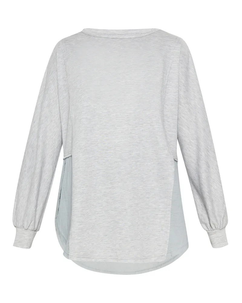 Usha Bluse Frauen mittelgrau Hellgrau