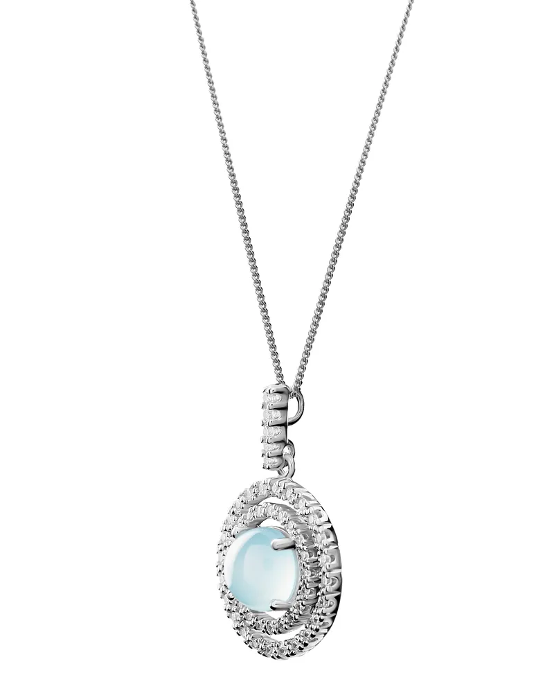 Orphelia Rivera' Damenkette mit Anhänger aus 925er Sterlingsilber – Silber ZH-7481/BC Silber