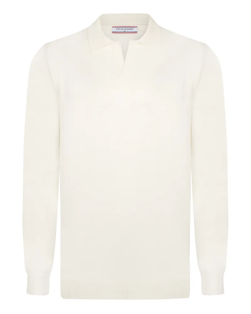 Felix Hardy Pullover Pullover Mit Polokragen Ecru