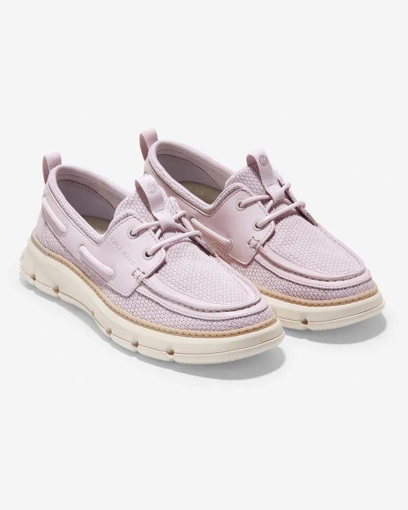 COLE HAAN 4.ZeroGrand Regatta Nylon Damen Lavendel/Pink Pfau/Elfenbein Loafers Rosa