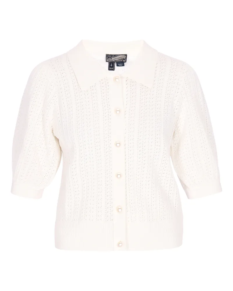 DreiMaster Strickjacke für Damen - Wollweiß Wollweiß