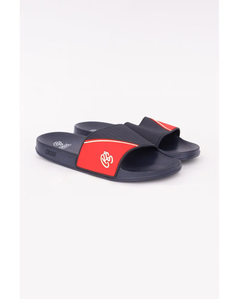 CrossHatch Herren Badesandale "Ventamoore" (Marineblau/Rot Marineblau