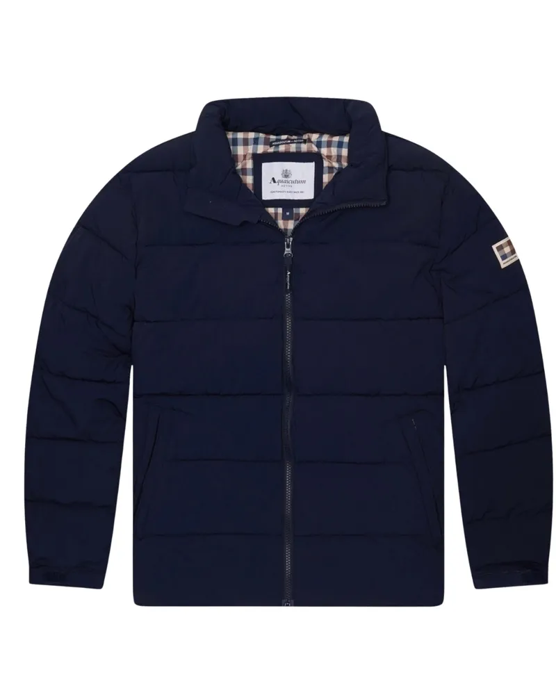 Aquascutum Active Steppjacke mit Stehkragen - Marineblau Marineblau