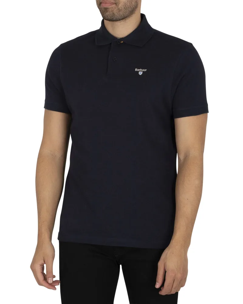 Barbour Tartan Pique Poloshirt, Blau Blau