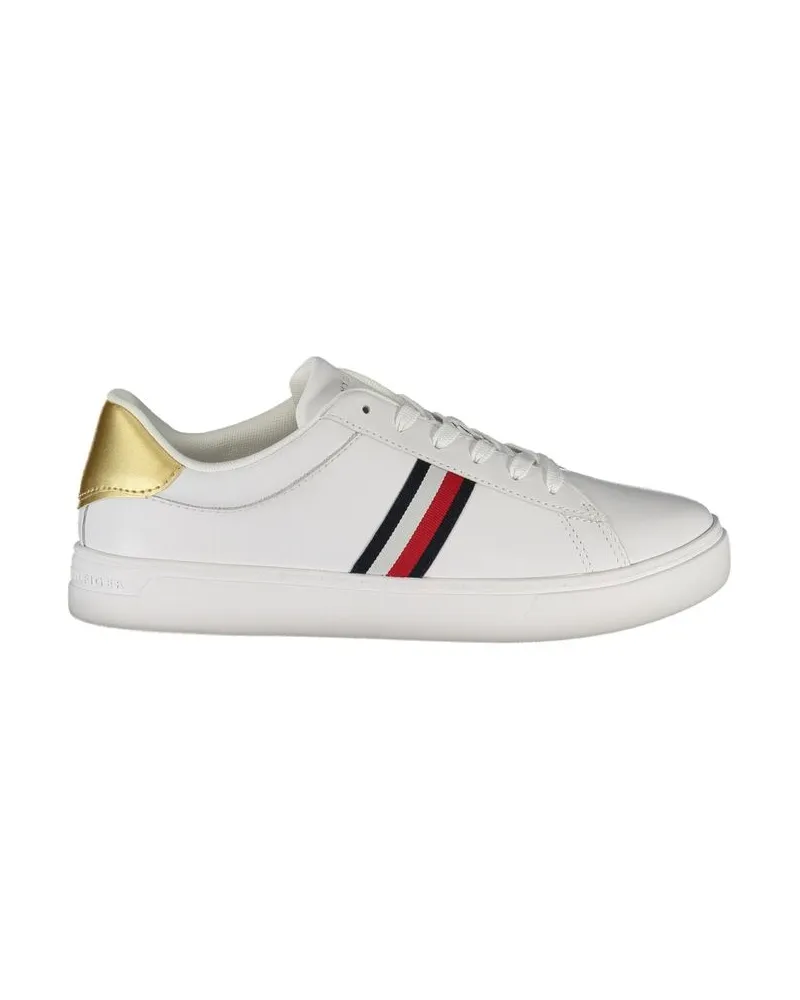 Tommy Hilfiger Leder Lowtop Sneakers Weiß