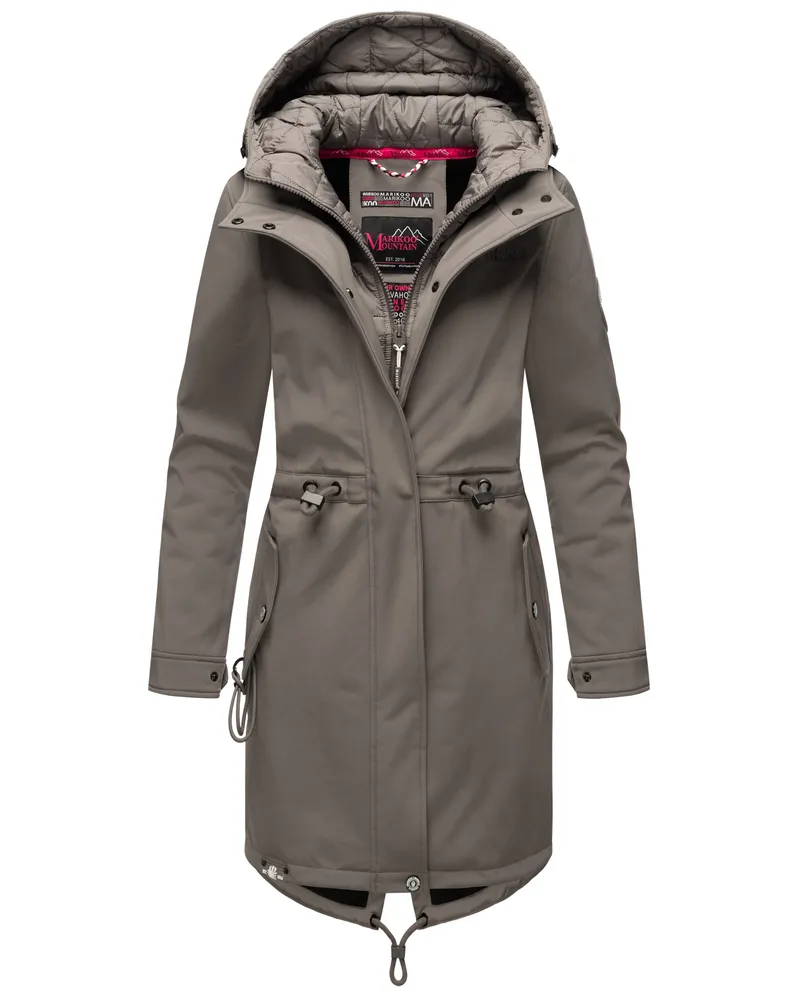 Marikoo Damen Softshelljacke Mount Presanella – funktional & warm Grau
