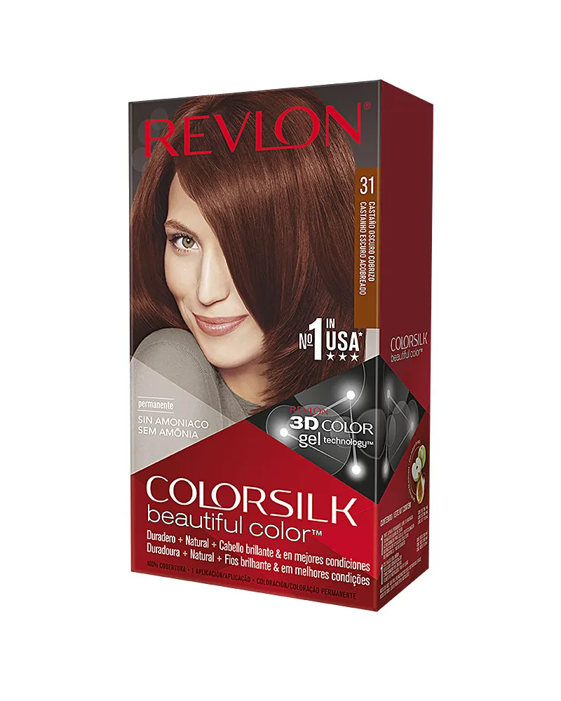 Revlon Colorsilk Tinte #31-castaño Oscuro Cobrizo 