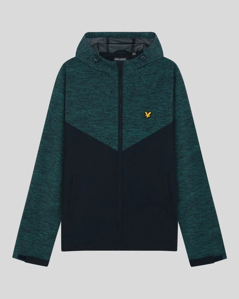 Lyle & Scott Jacke mit Einsätzen, mittelschwer Grün