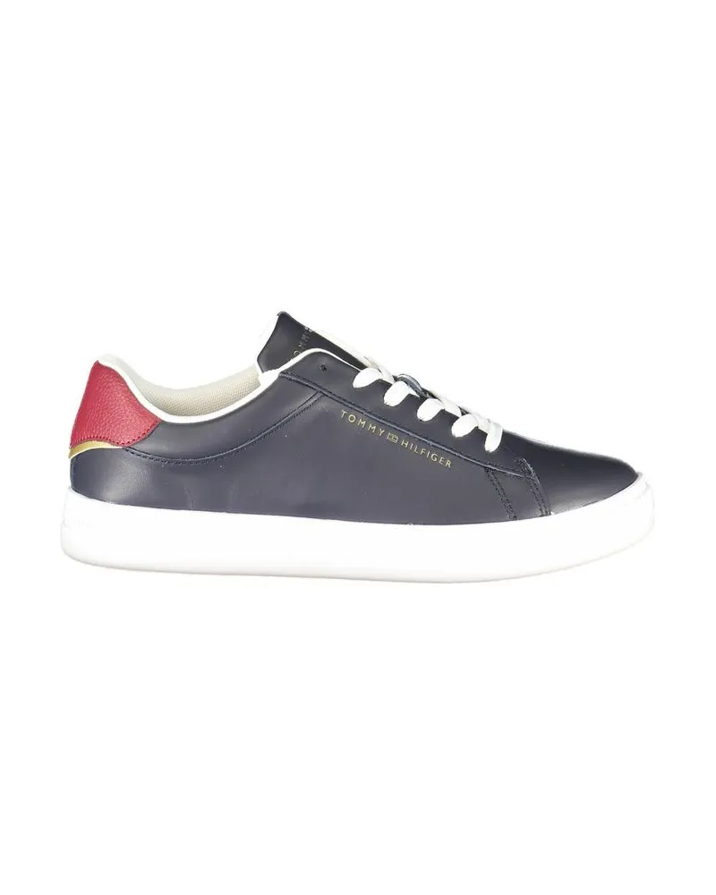 Tommy Hilfiger Leder-Sneaker im lässigen Stil Dunkelblau
