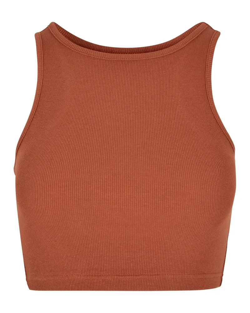 Urban Classics Kurzes Top für Damen (Terrakotta Braun