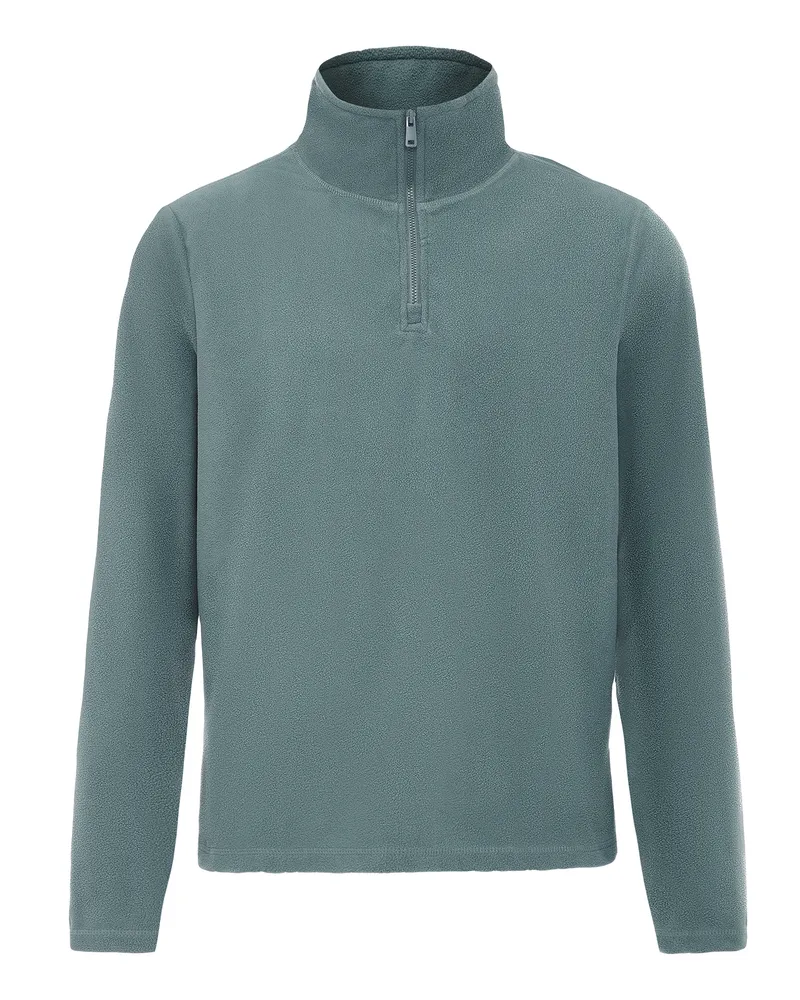 DreiMaster Fleecepullover Männer Türkis Grau Türkis