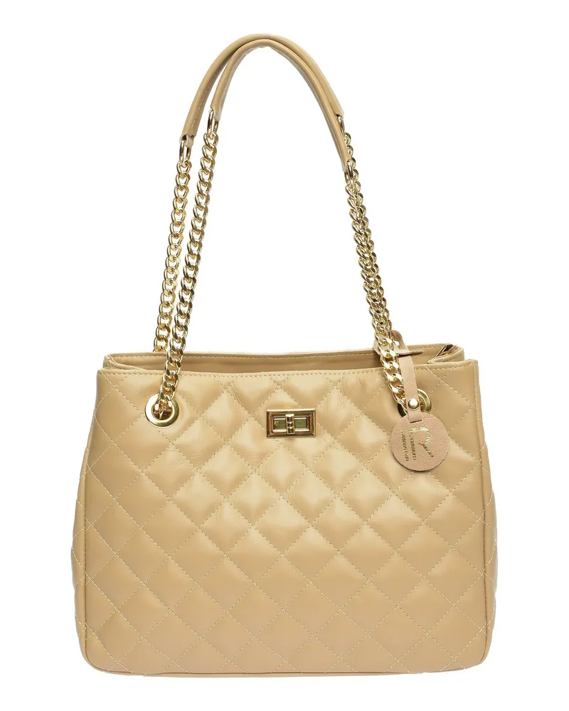Isabella Rhea Beige Rindsledertasche Beige