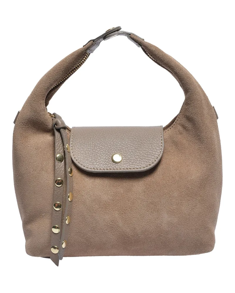 Anna Luchini Beige Rindsledertasche Beige