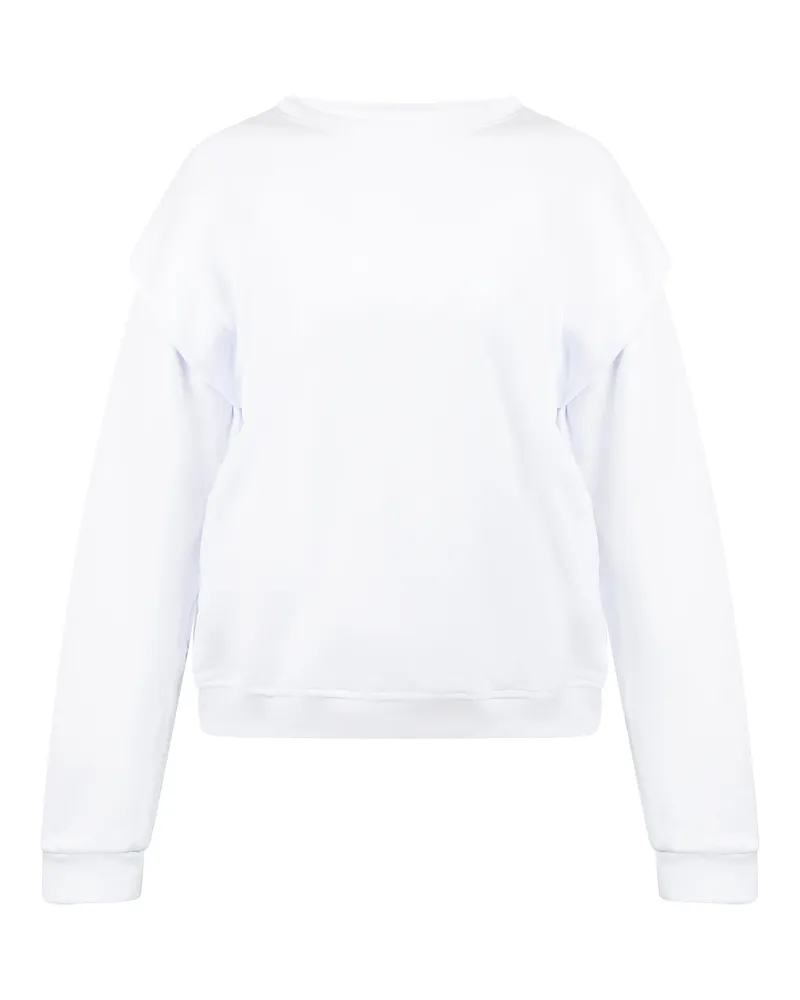 My Mo Sweatpullover Damen weiss Weiß