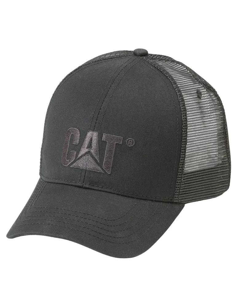 Caterpillar Footwear Erhöhte Logo Baumwoll-Basecap, Unisex - Schwarz Schwarz