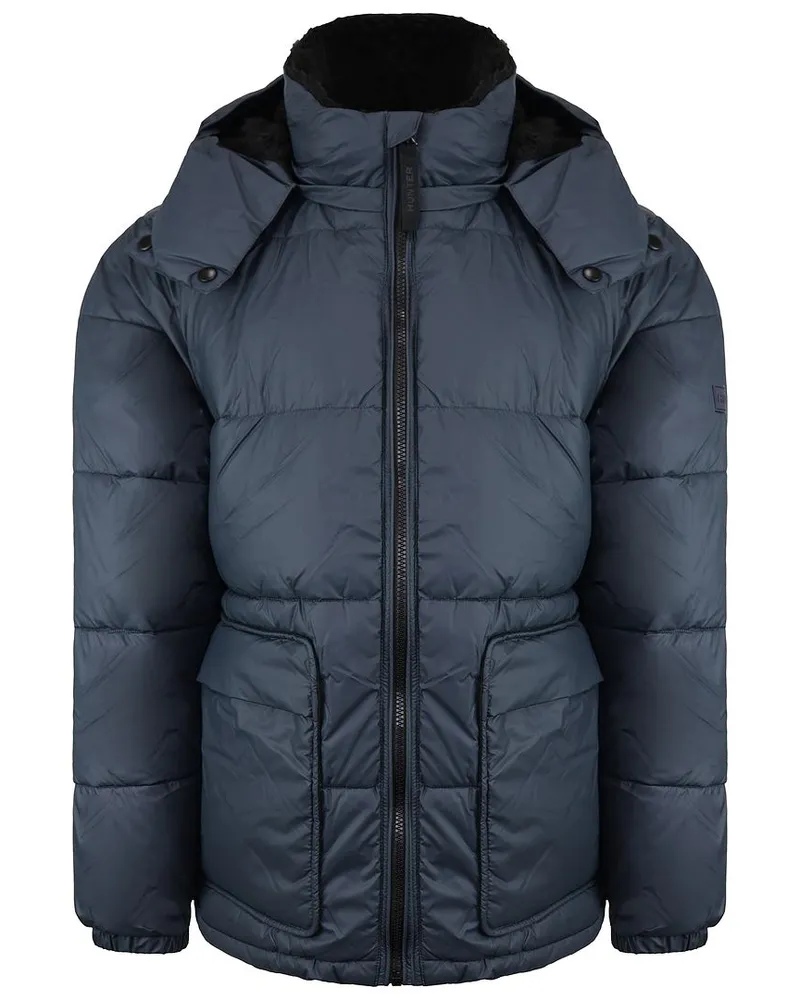 Hunter Intrepid Herren Navy Steppjacke Marineblau