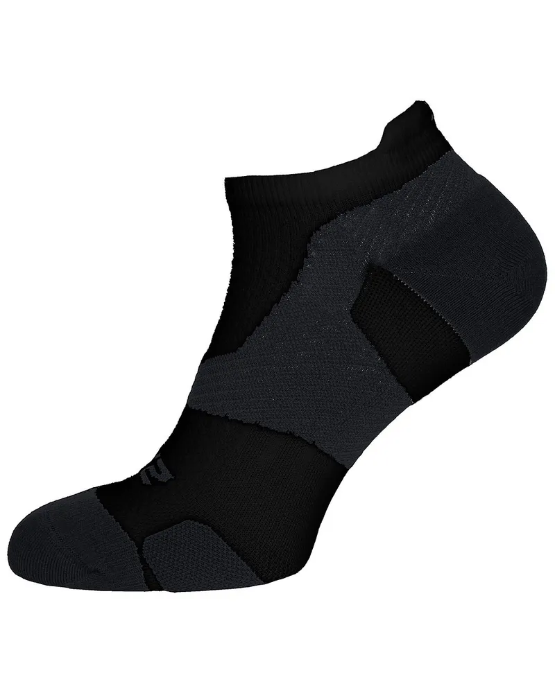 2XU leichte Kissen Herren Schwarz/Titan No Show Socken Schwarz