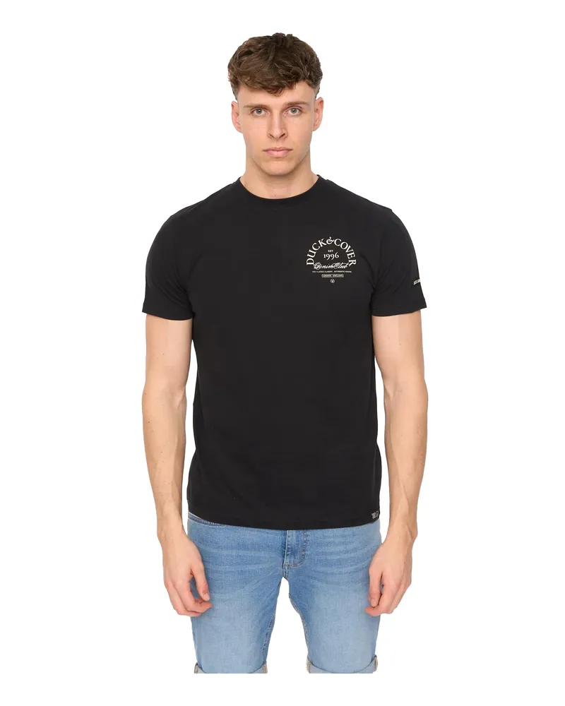 Duck and Cover Sudbury" T-Shirt für Herren (Schwarz Schwarz