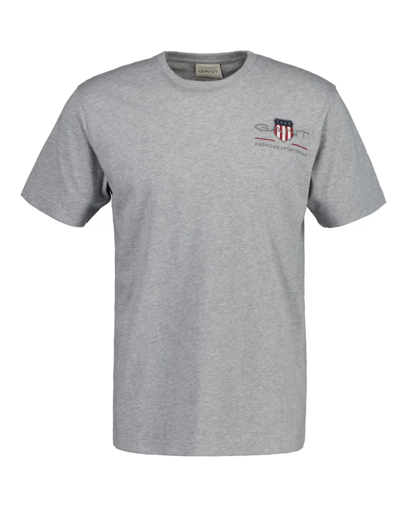 Gant Regular Archive Shield Emb T-Shirt Grau