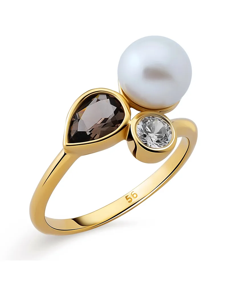 Orphelia Damen-Ring Sterling-Silber 925 – Gold ZR-7498/G Gold