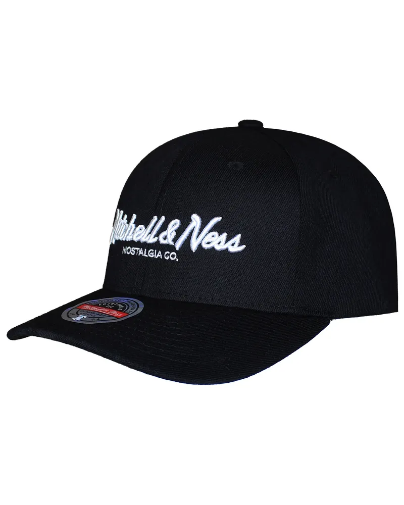 Mitchell & Ness Marken Pinscript Klassische Schwarze Kapuze Schwarz