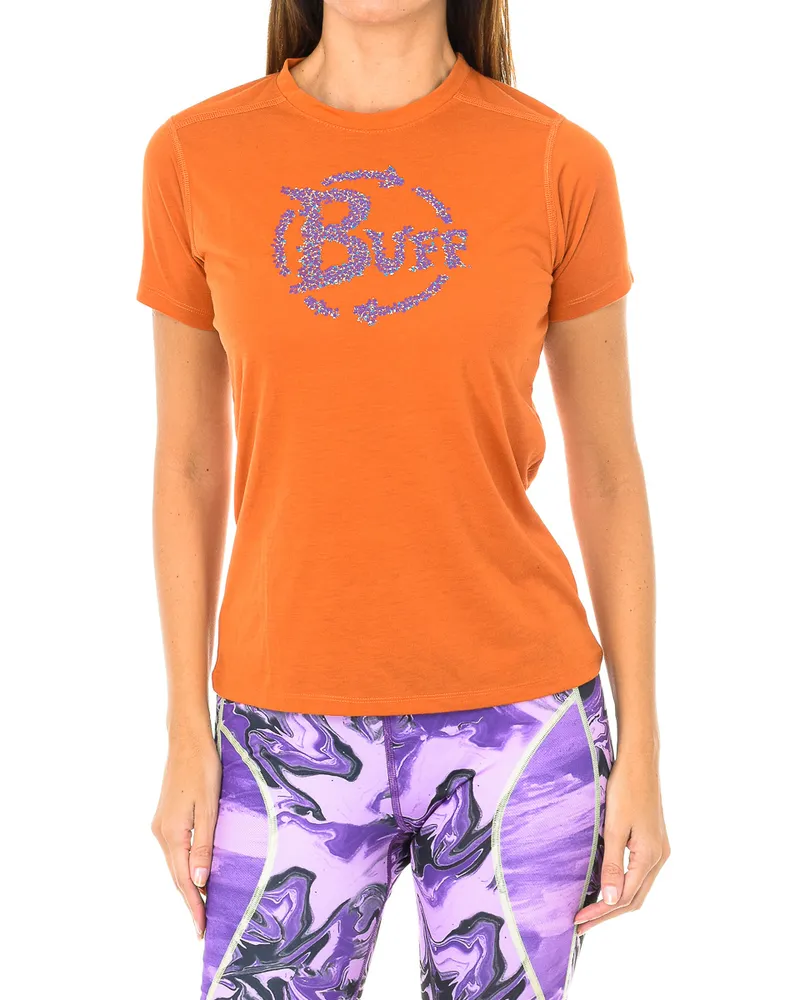 BUFF Kurzarm-T-Shirt für Outdoor-Sportarten BF13400 Frauen Orange