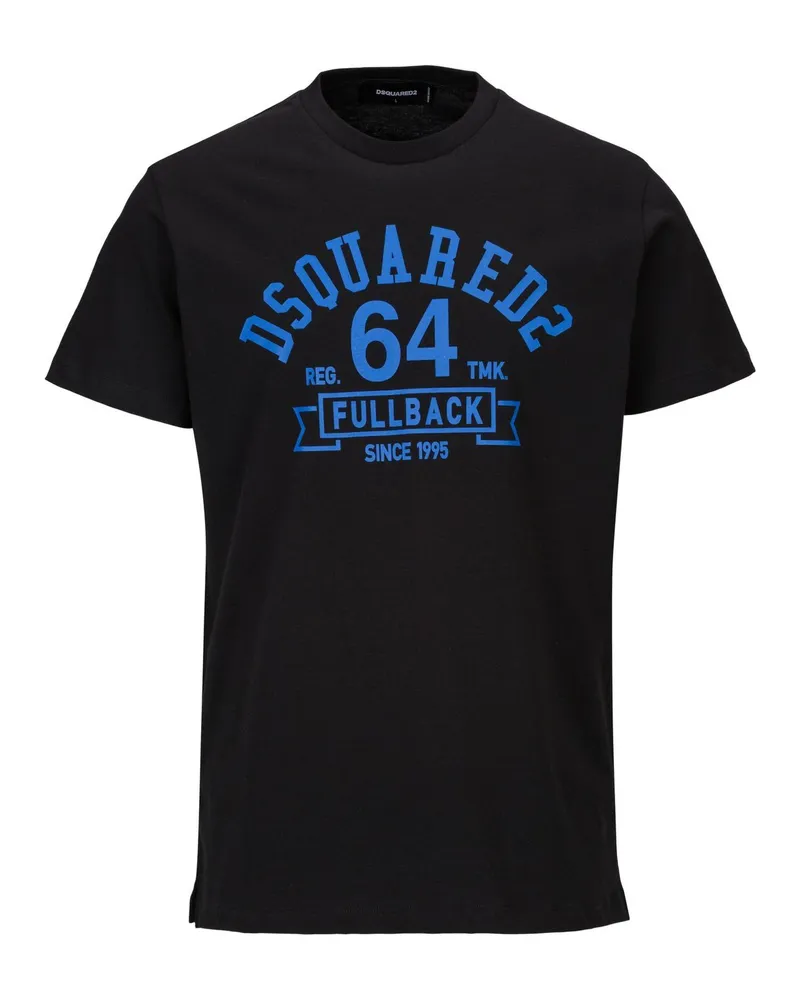 Dsquared2 T-Shirt College Cigarette Fit Tee Schwarz