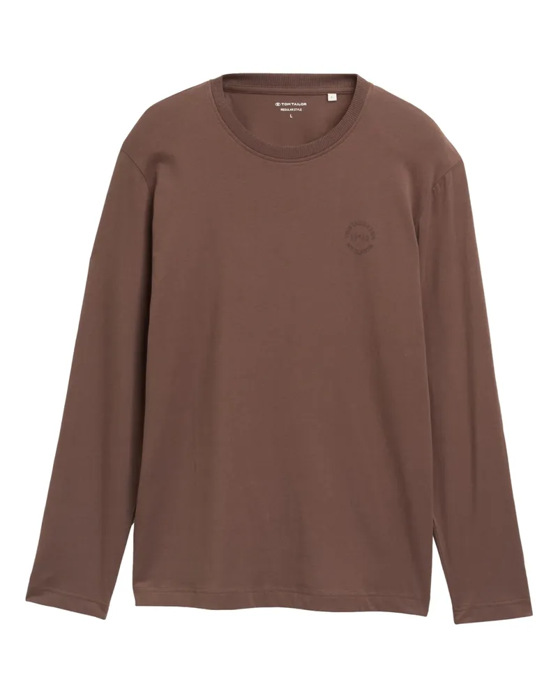 Tom Tailor Langarmshirt Braun