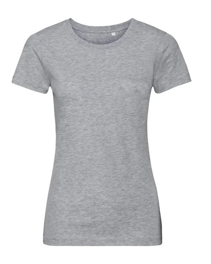 Russell Athletic Russell - T-Shirt, Baumwolle aus biologischem Anbau für Damen (Hellgrau Grau