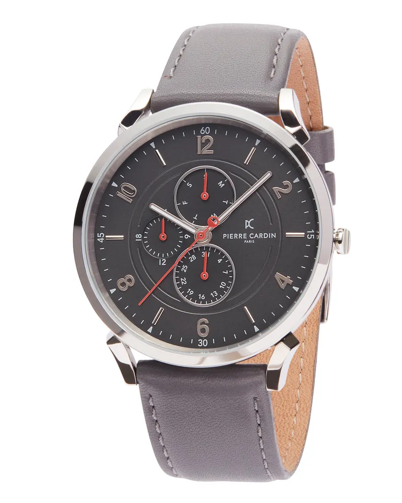 Pierre Cardin Pigalle Boulevard Grau Herren Armbanduhr CPI.2025 Grau