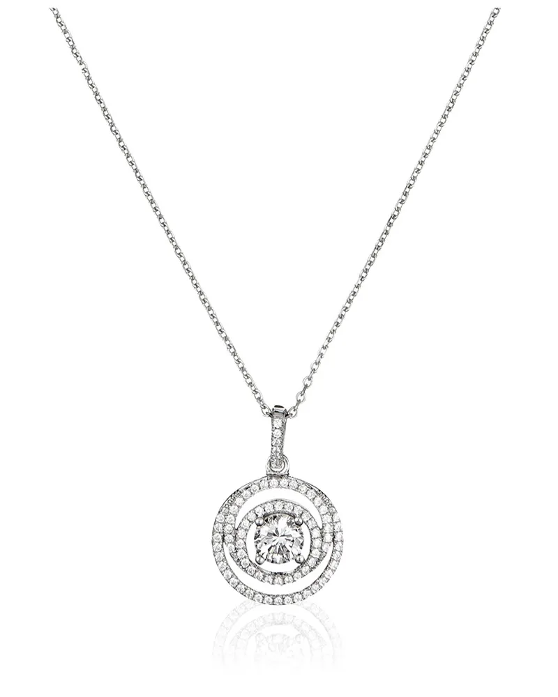 Orphelia Damen-Kette aus 925er Sterlingsilber mit Anhänger – Silber ZH-4841 Silber