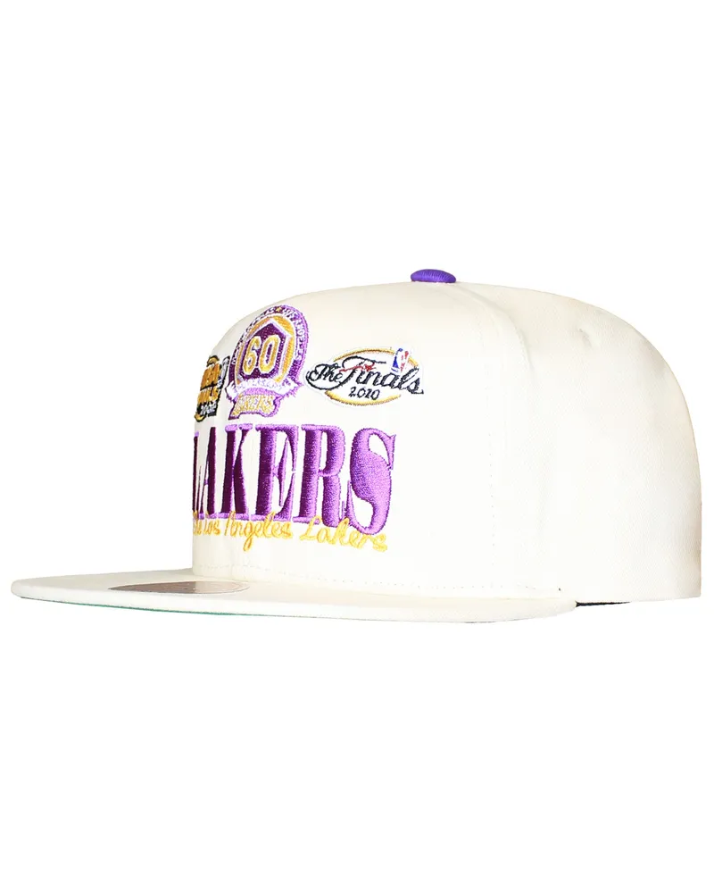Mitchell & Ness NBA Los Angeles Lakers Reframe Retro Cap Wollweiß