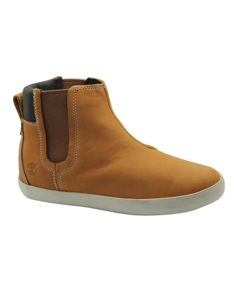 Timberland Glastenbury Chelsea Damenstiefel Knöchelschuhe Weizenleder A138R B44A Cognac