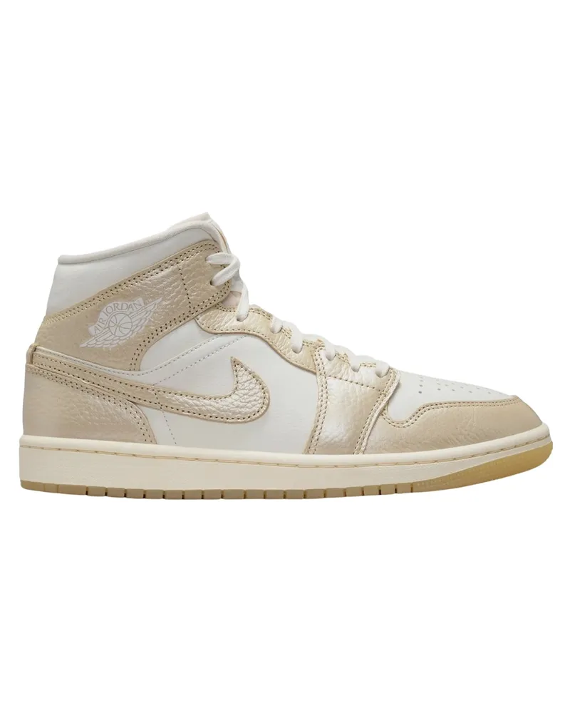 Nike Air Jordan 1 Mid Se Metallic Team Gold Sneaker Ecru