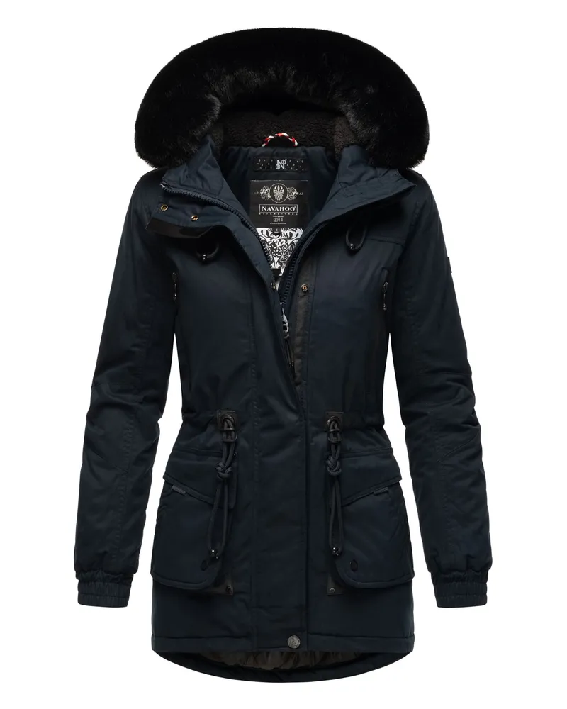 NAVAHOO Olessa Damen Winterjacke – warm, elegant & funktional Blau
