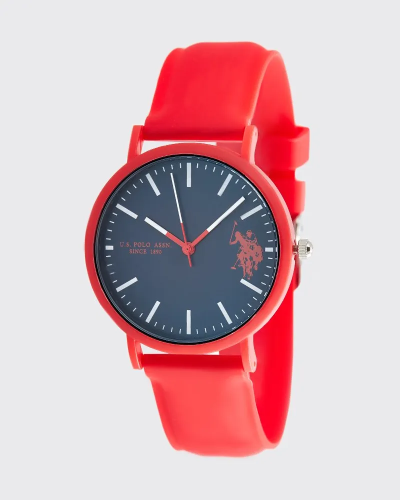 U.S. Polo Assn.  Uhr Remy Unisex-Uhr Rot