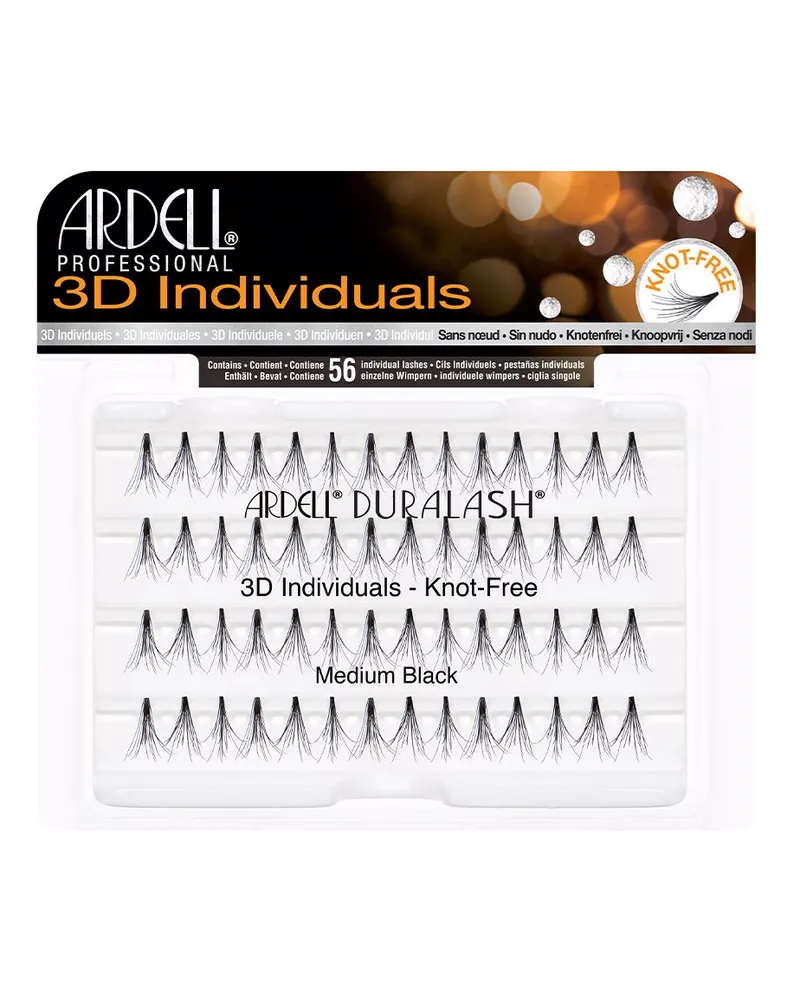 ARDELL Pestañas Postizas 3d Individuales #medium Black 