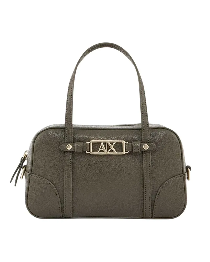 Armani Exchange Umhängetasche für Damen , Metal Logo (Dunkel-Khaki Khaki