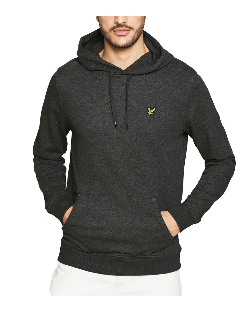 Lyle & Scott Kapuzenpullover In Anthrazitmelierung Mit Markenlogo Anthrazit
