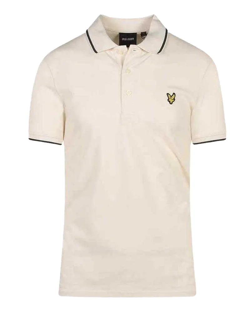 Lyle & Scott Poloshirt für Herren, Mit Kragen, Baumwolle (Kreide Wollweiß