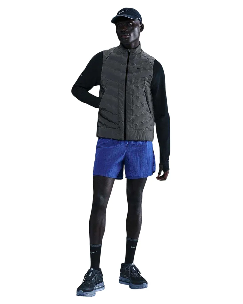 Nike Reflektierende Weste für Herren, Laufen (Spiegelndes Silber Grau