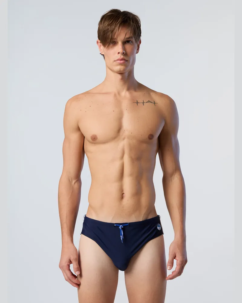 North Sails Badehose Seitliche Streifen Blau