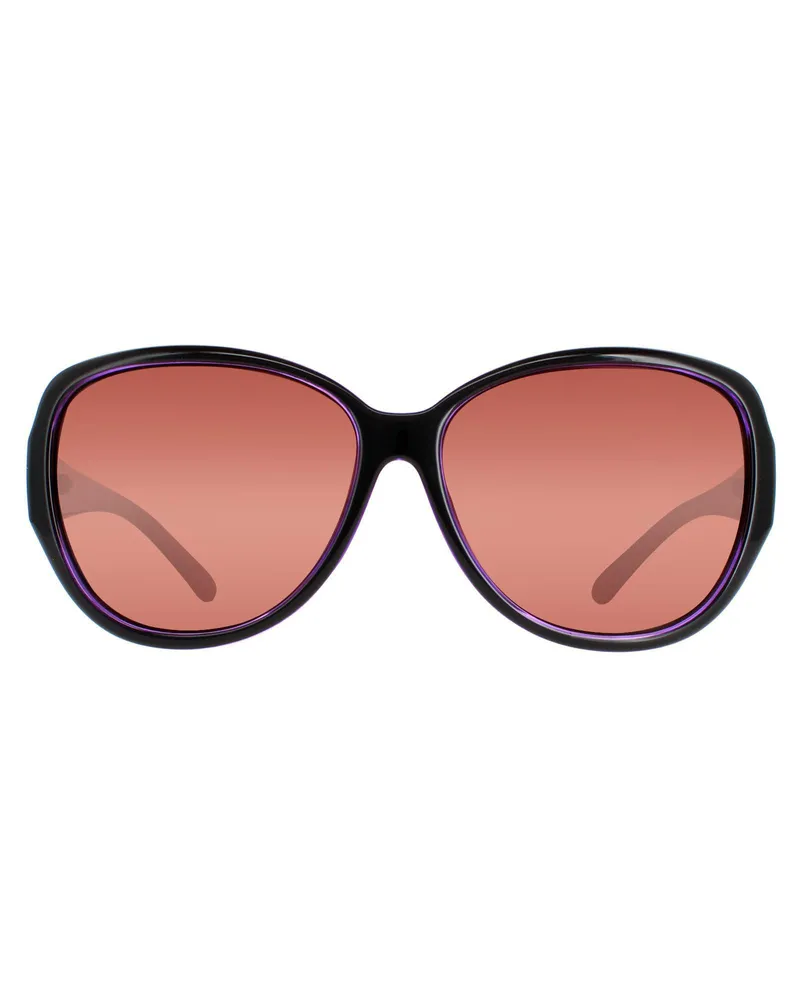 Ted Baker Oval Womens Schwarz Lila Braun Gradient TB1394 Shay Schwarz