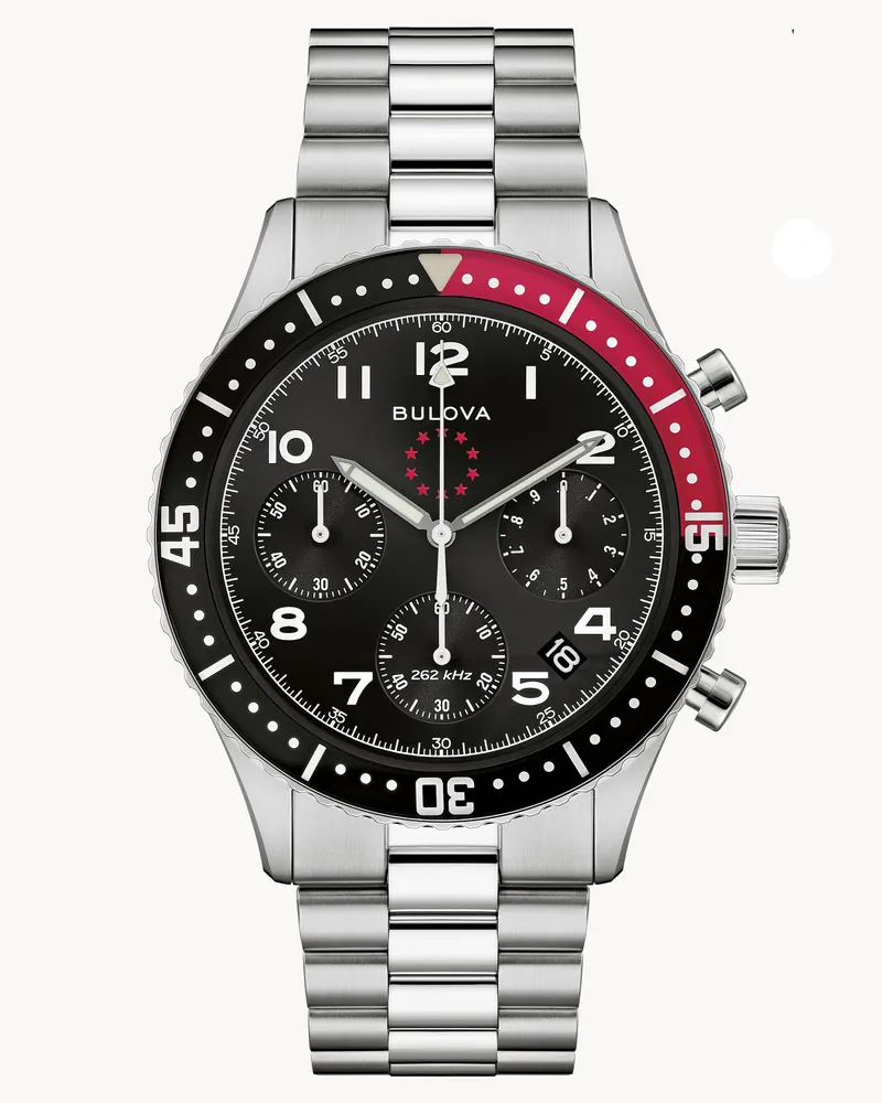 BULOVA Marine Star Heritage Herrenuhr Silber 98B451 Silber